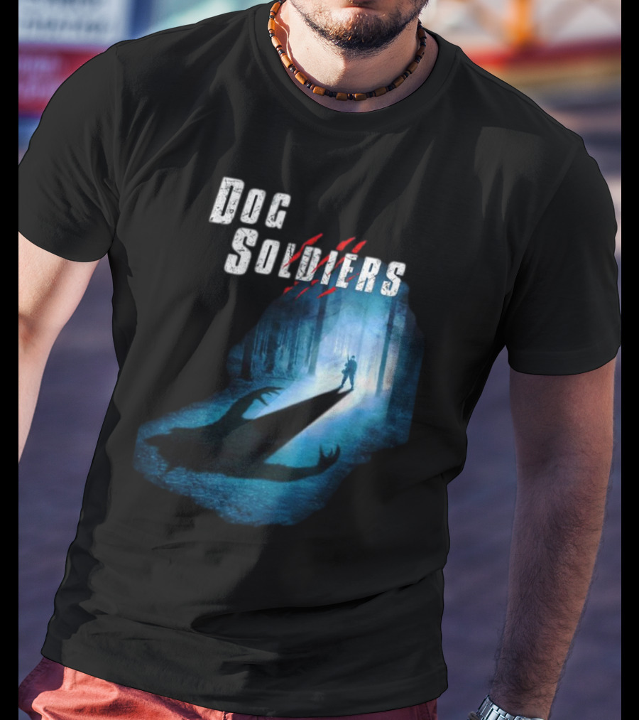 Dog Soldiers Werewolf Shadow In Forest Scene T-Shirt
