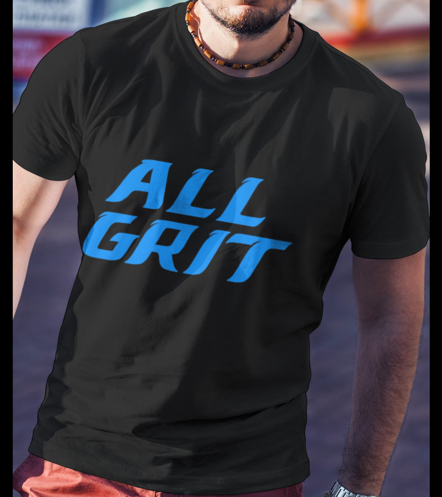 Detroit All Grit Football Motivation T-Shirt