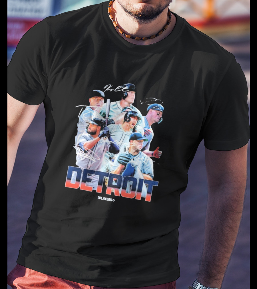 Detroit Tigers MLB Players Series Signatures 2025 Highlights T-Shirt