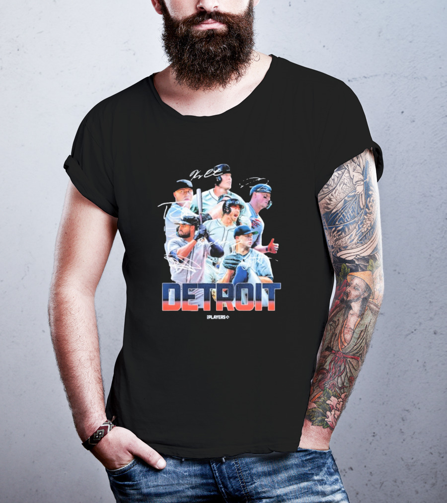 Detroit Tigers MLB Players Series Signatures 2025 Highlights T-Shirt