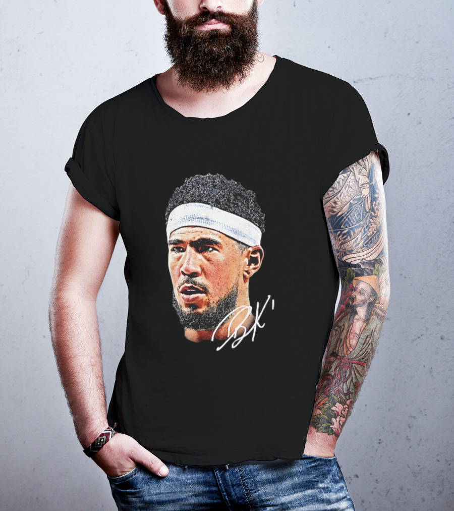 Devin Booker NBA Big Face BK Signature T-Shirt