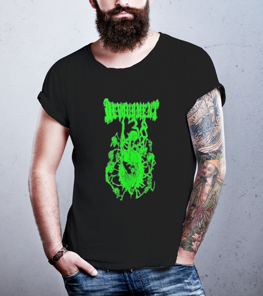 Devourment Butcher The Weak Green Splatter Graphic T-Shirt