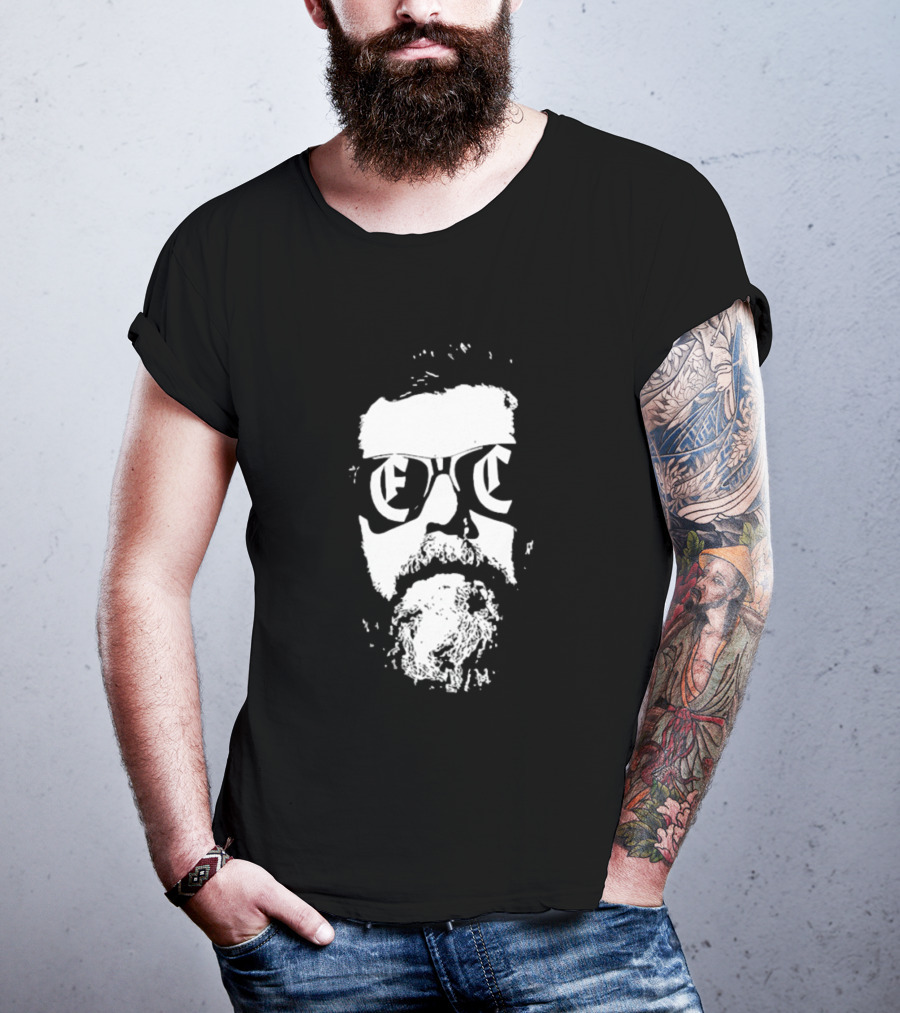 Erik Cohen Live Aus Der Vergangenheit II Abstract White Face With Sunglasses T-Shirt