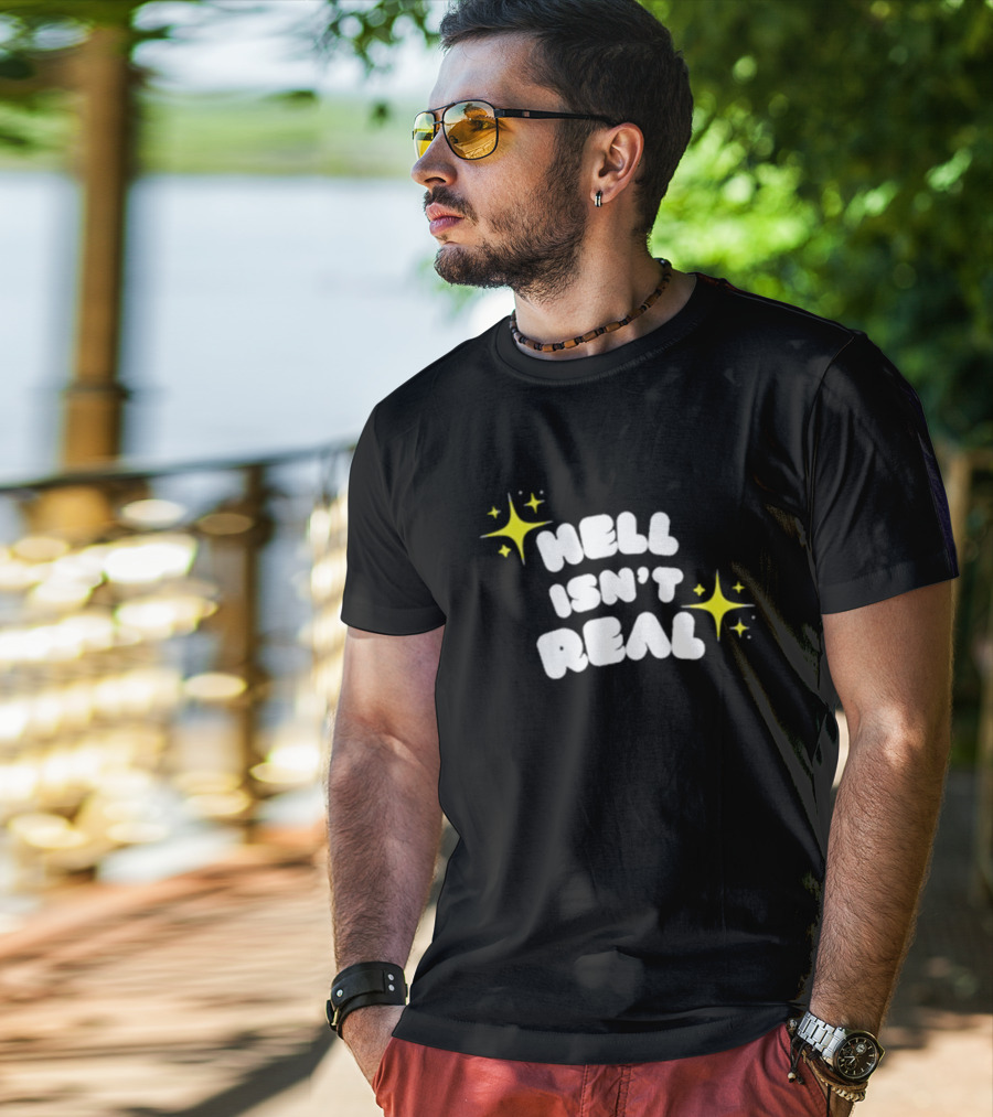 Eve Wasframed Hell Isn’t Real Sparkle Stars T-Shirt