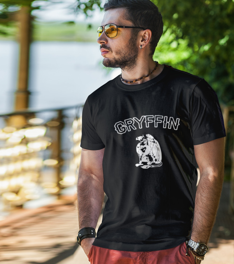 Gryffin Eagle Mythical Creature Illustration T-Shirt