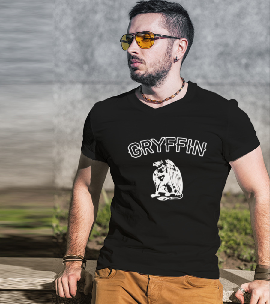 Gryffin Eagle Mythical Creature Illustration T-Shirt