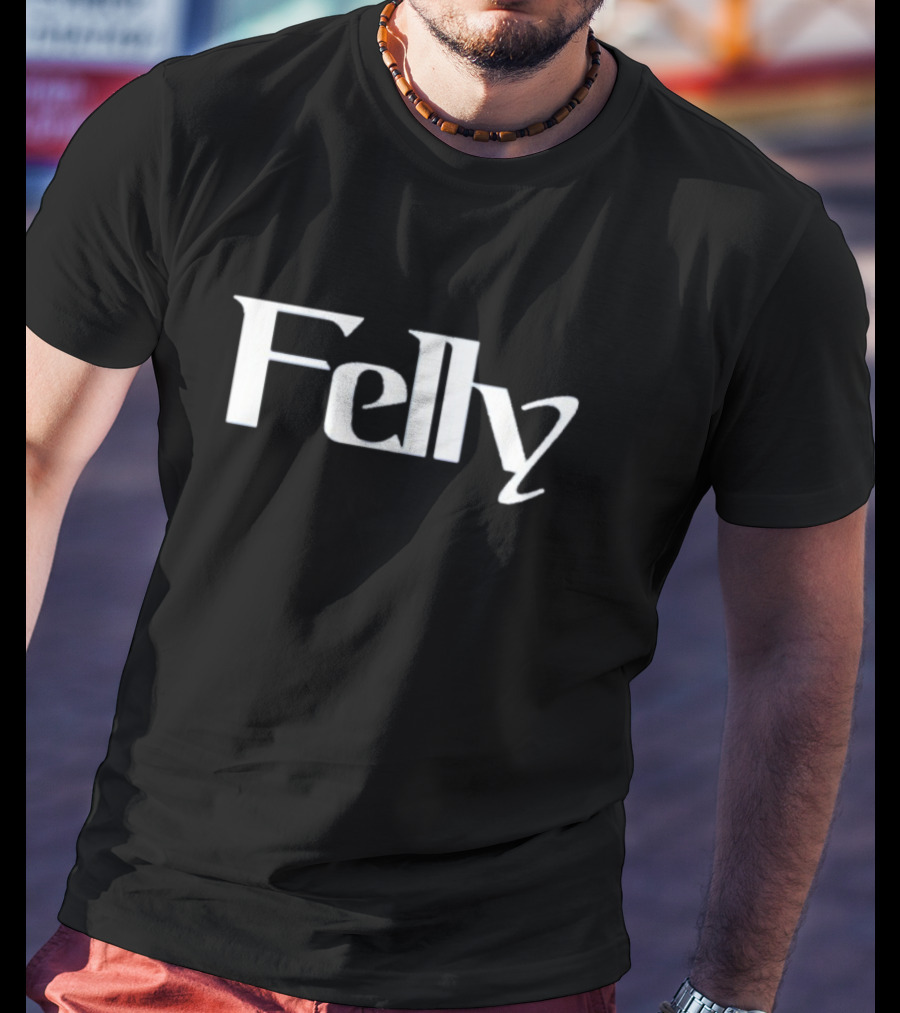 Felly Music Brand Name Typography T-Shirt