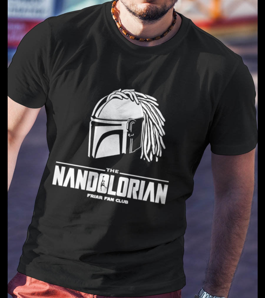 The Mandolorian Friar Fan Club Braids Helmet T-Shirt