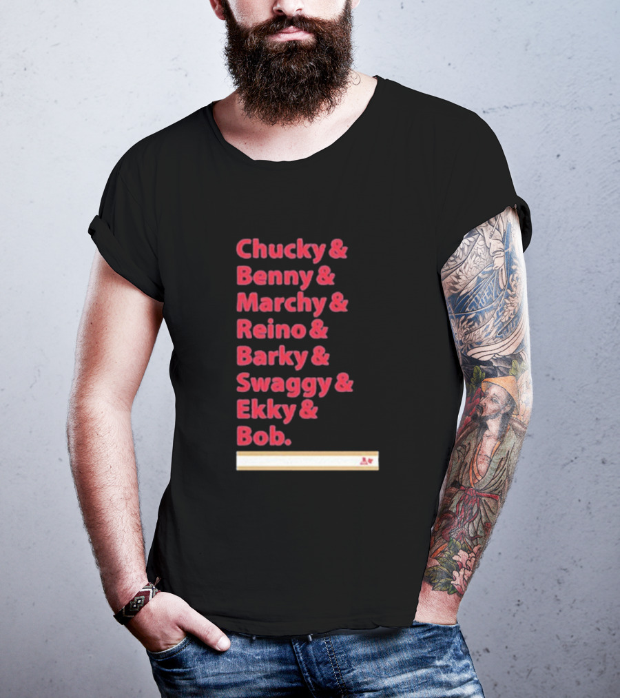 Florida Panthers Chucky Benny Marchy Reino Barky Swaggy Ekky Bob Names T-Shirt