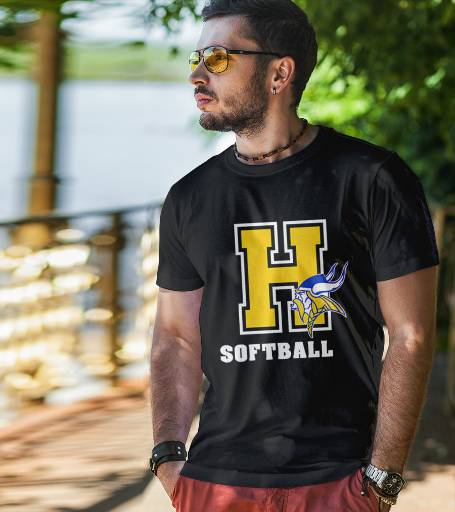 Francis Howell Vikings H Softball T-Shirt