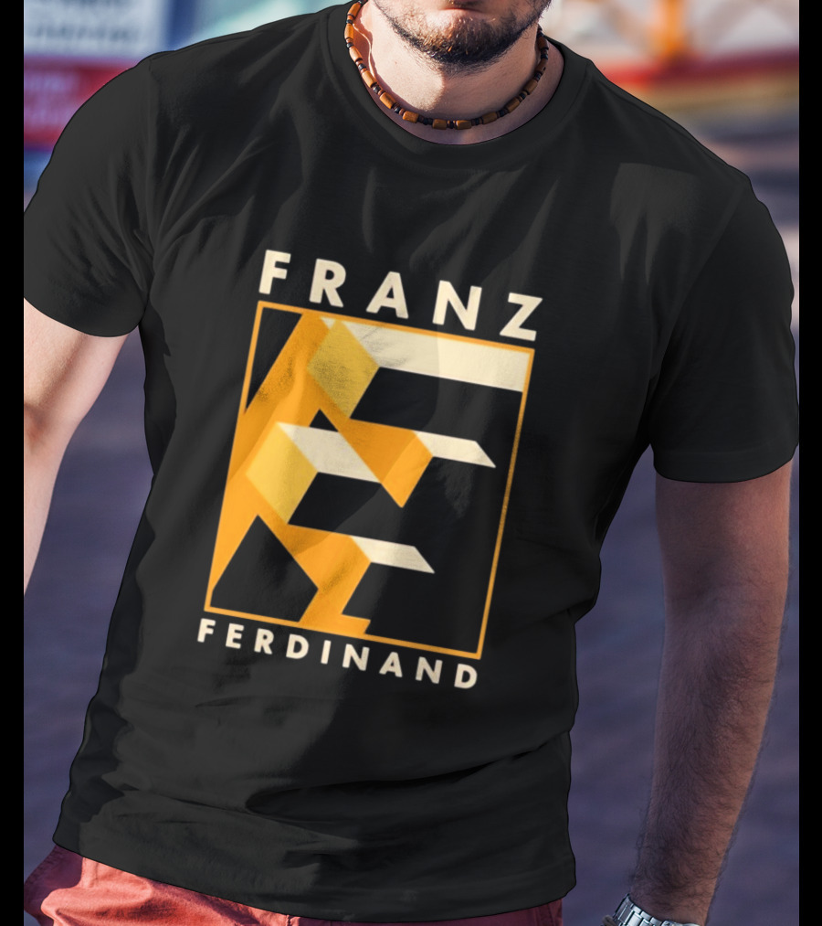 Franz Ferdinand Orange Geometric E T-Shirt