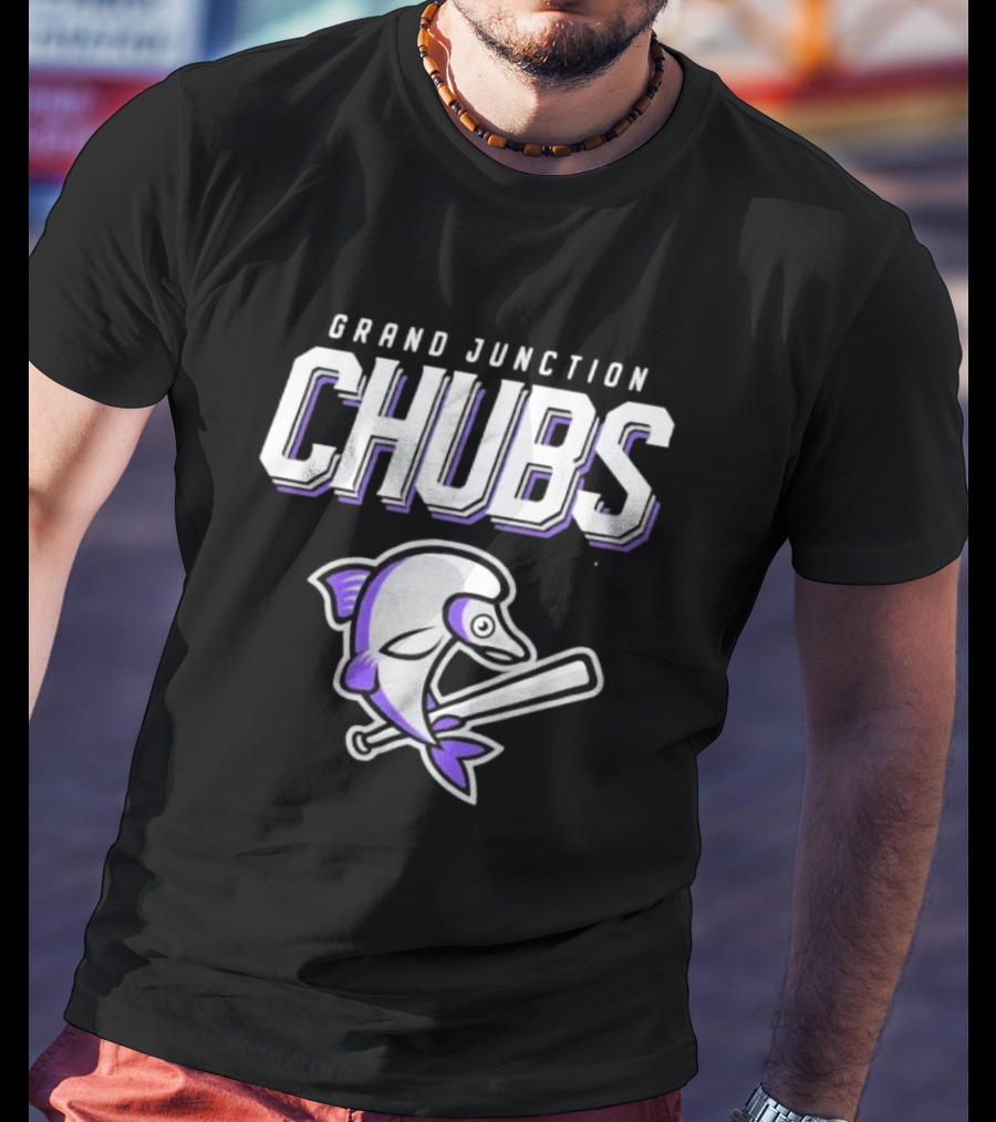 Grand Junction Chubs Baseball Fish Mascot T-Shirt