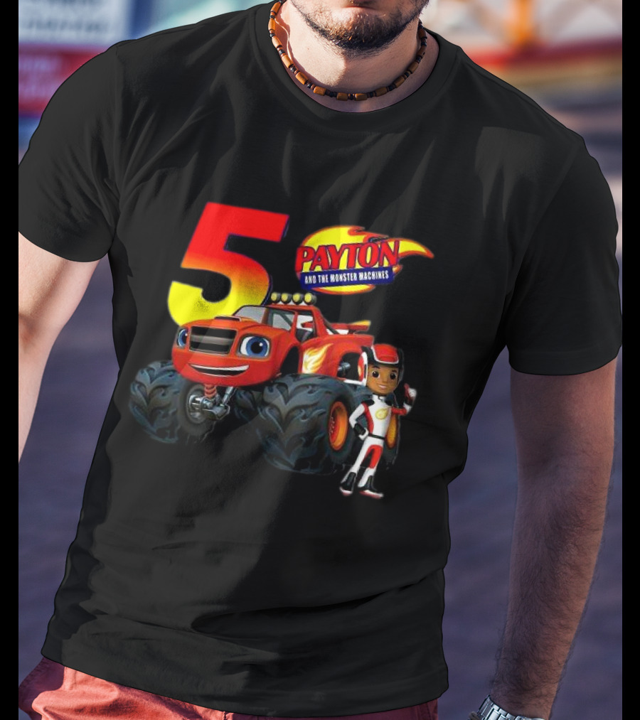 5 Payton And The Monster Machines Blaze Birthday Adventure T-Shirt