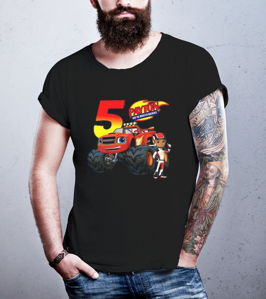 5 Payton And The Monster Machines Blaze Birthday Adventure T-Shirt