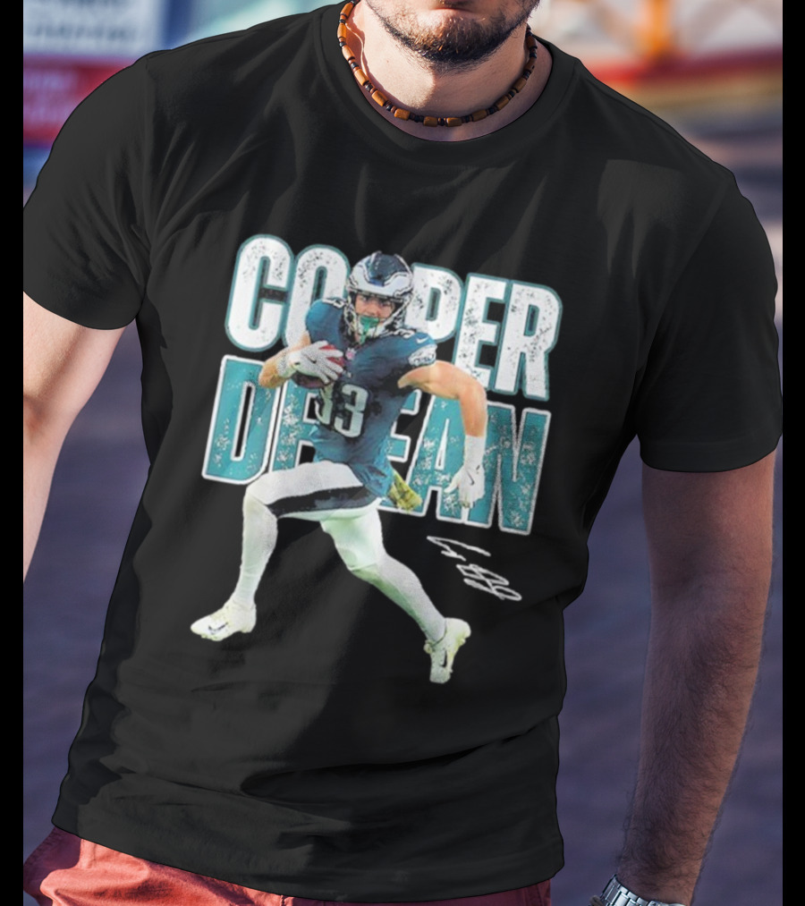 Cooper Dejean 33 Philadelphia Eagles Football Player T-Shirt