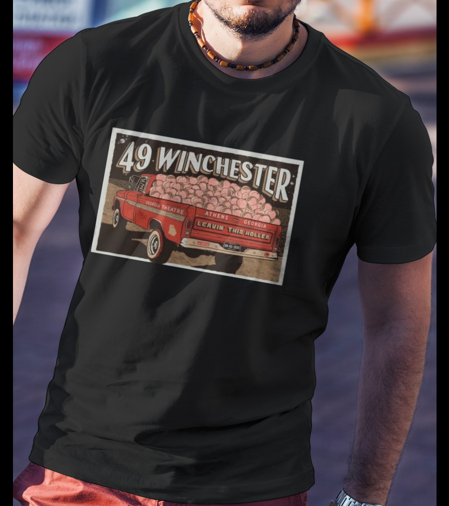 49 Winchester Georgia Theatre Athens April 3 2025 Leavin This Holler T-Shirt