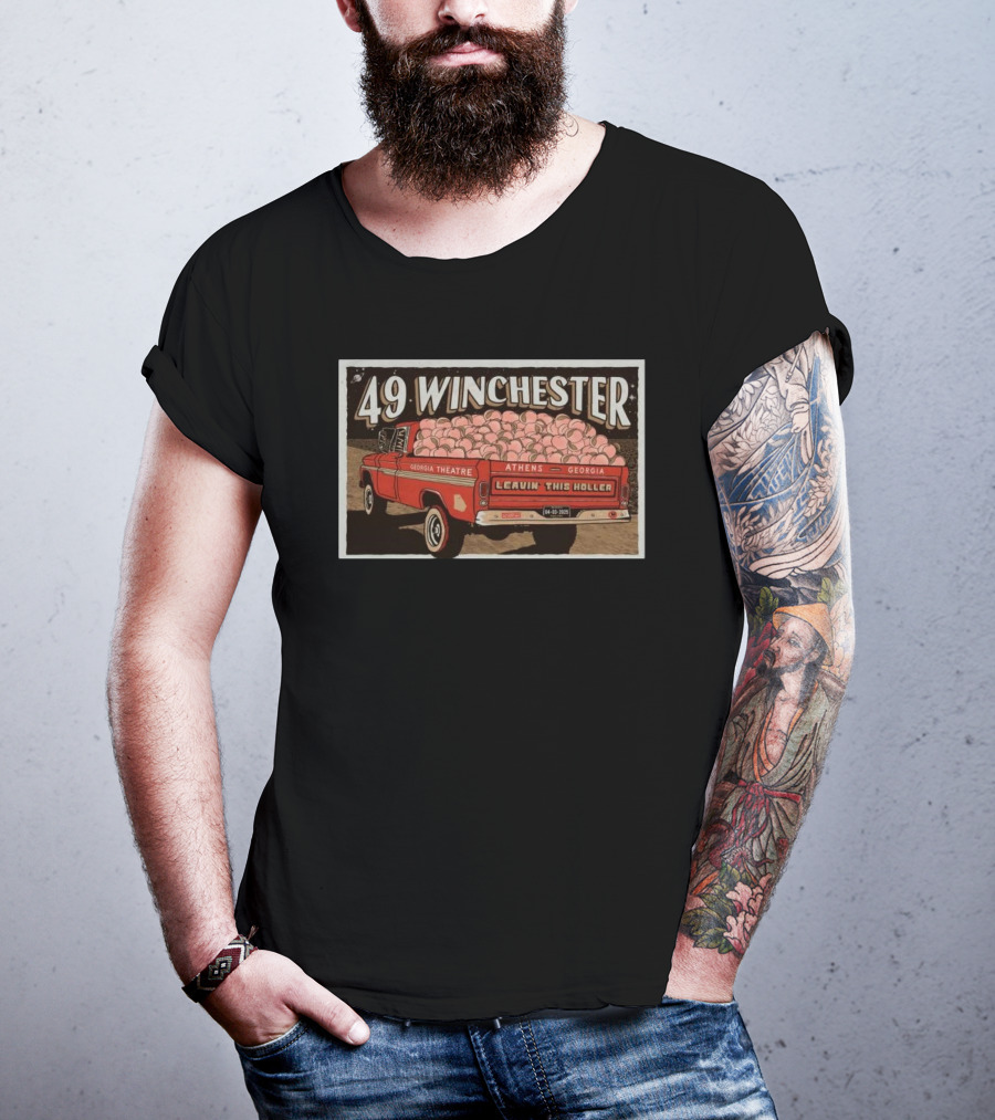 49 Winchester Georgia Theatre Athens April 3 2025 Leavin This Holler T-Shirt