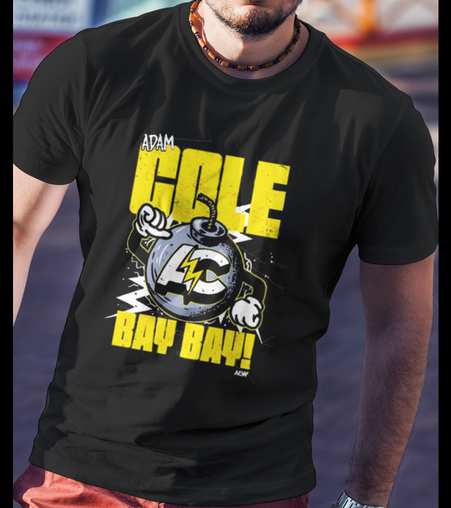 Adam Cole Bay Bay AC Bombs Away Comic Style T-Shirt