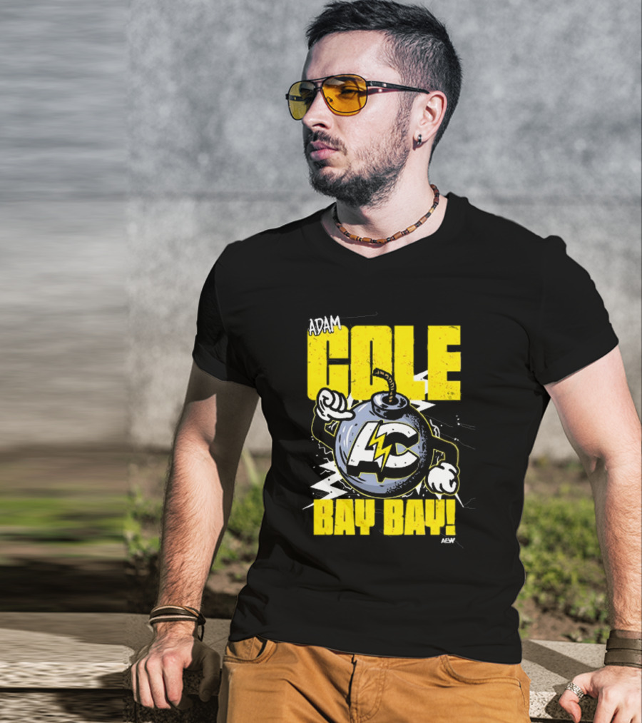 Adam Cole Bay Bay AC Bombs Away Comic Style T-Shirt