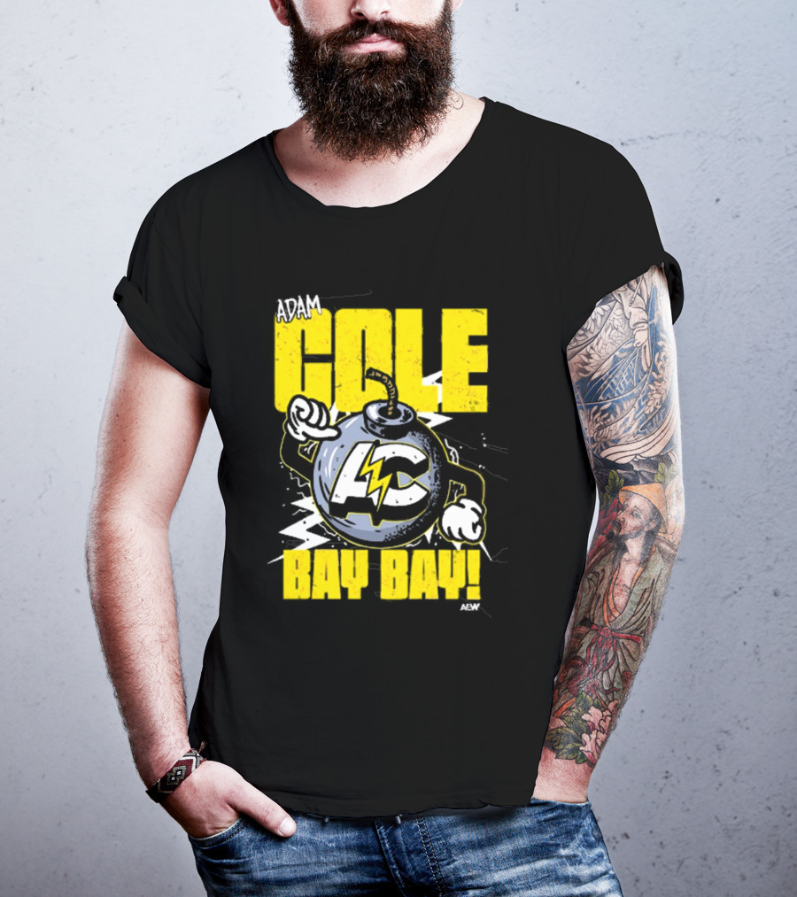 Adam Cole Bay Bay AC Bombs Away Comic Style T-Shirt