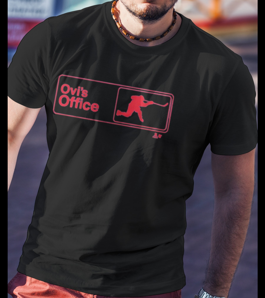 Ovi's Office Hockey Silhouette Graphic T-Shirt