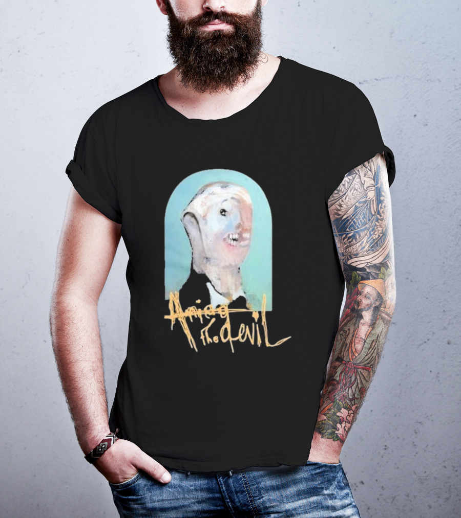 Amigo The Devil Cannibal Within Cover Distorted Face Art T-Shirt
