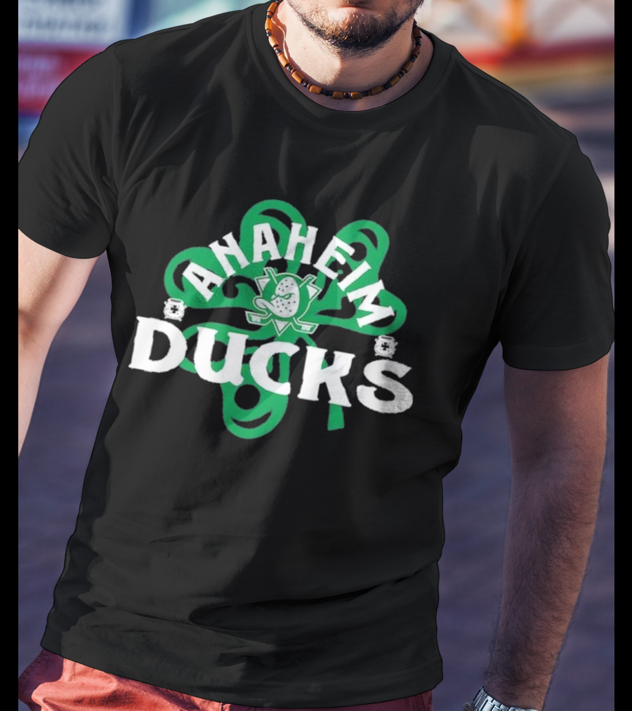 Anaheim Ducks St. Patrick’s Day Shamrock T-Shirt