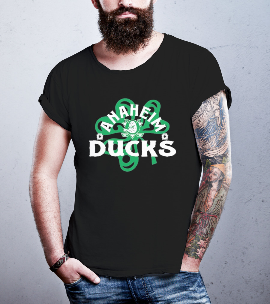 Anaheim Ducks St. Patrick’s Day Shamrock T-Shirt