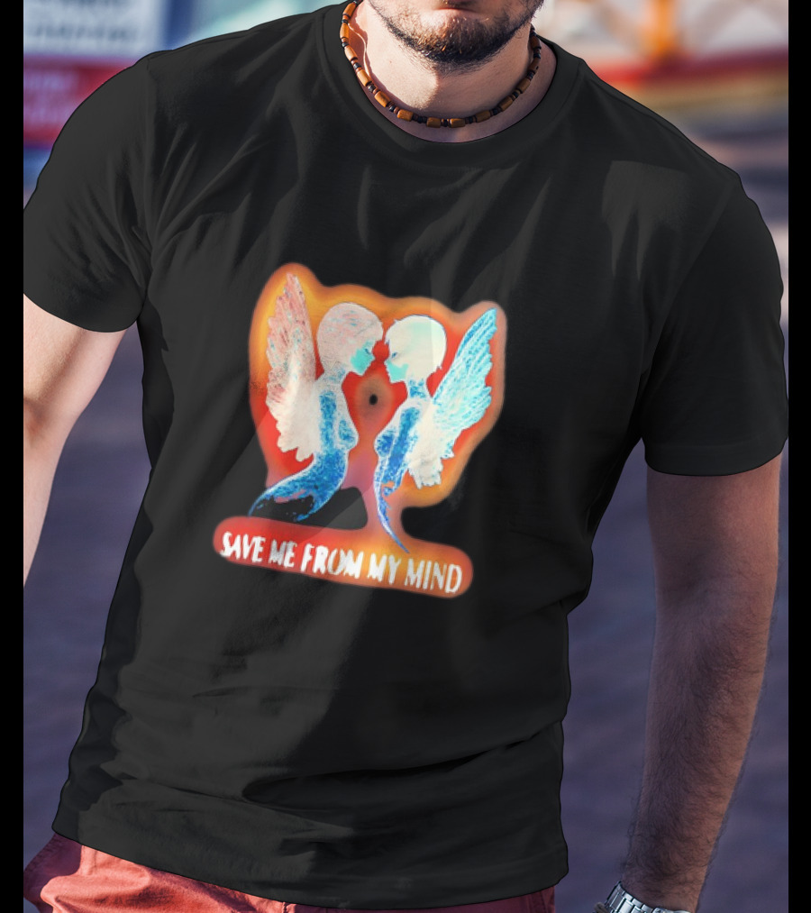 Angel Save Me From My Mind Wings Reflection T-Shirt