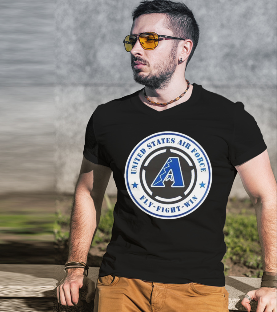 Arizona Diamondbacks United States Air Force Fly Fight Win Military Appreciation Night 2025 T-Shirt