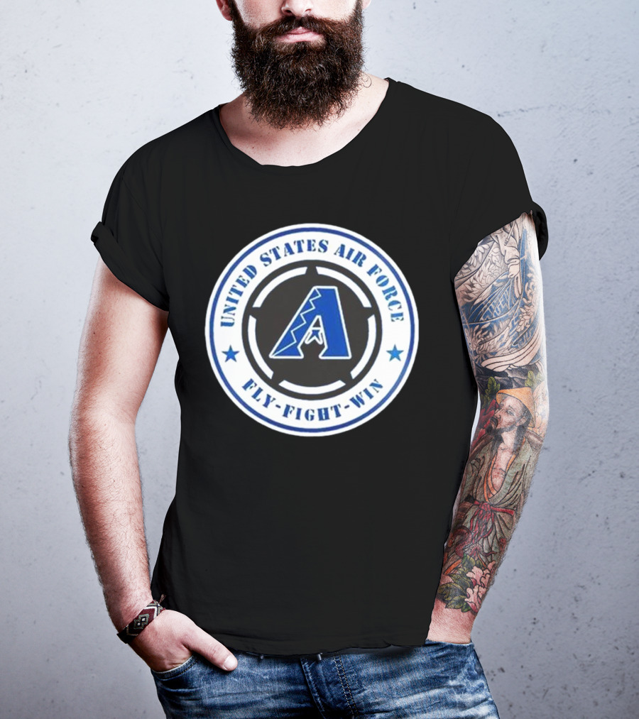 Arizona Diamondbacks United States Air Force Fly Fight Win Military Appreciation Night 2025 T-Shirt