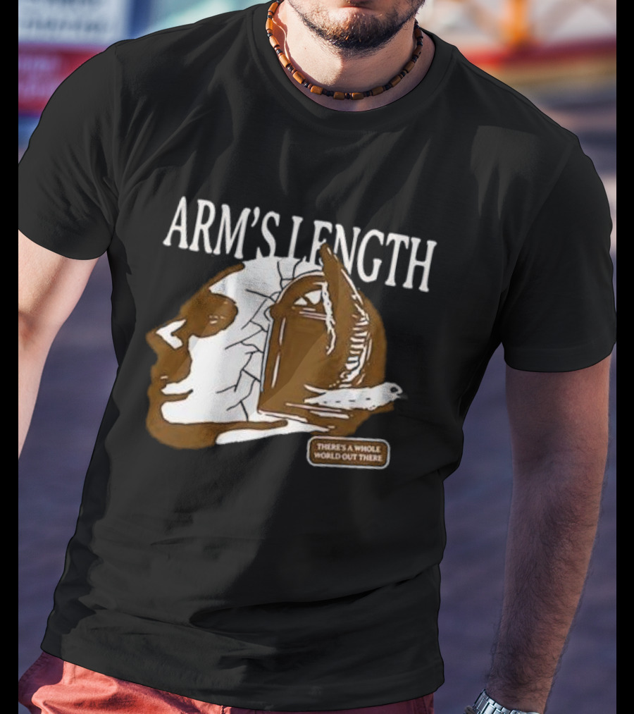 Arm’s Length Headphone Concept There’s A Whole World Out There T-Shirt