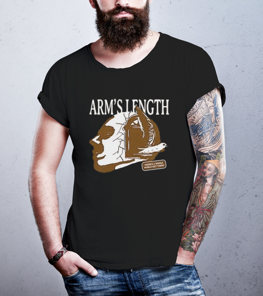 Arm’s Length Headphone Concept There’s A Whole World Out There T-Shirt