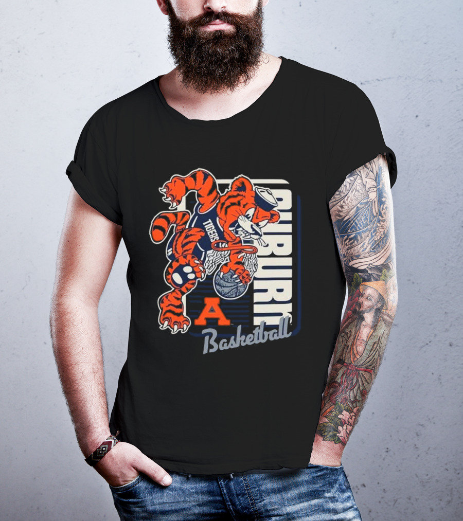 Auburn Tigers Basketball Mascot Dunk Tiger 2025 T-Shirt