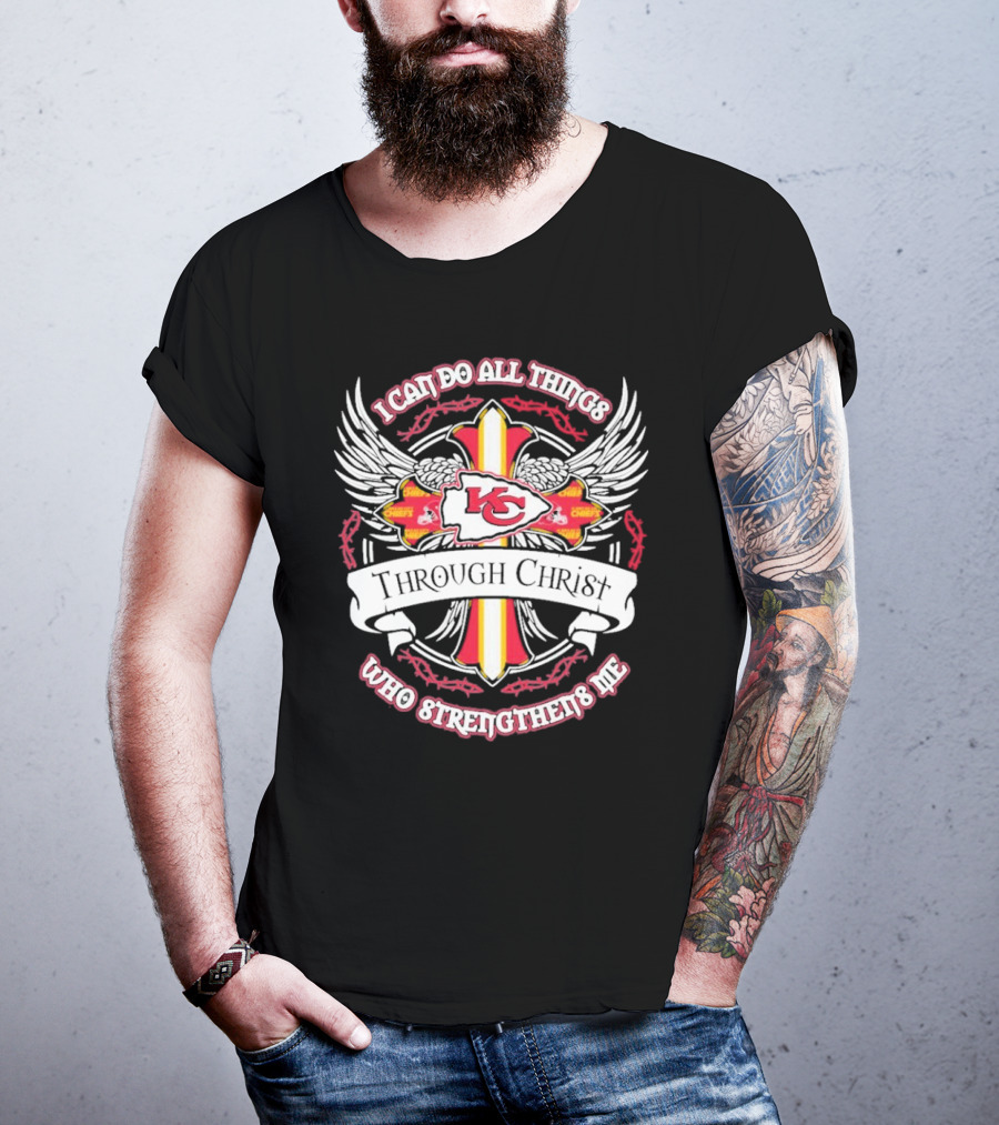 Kansas City Chiefs I Can Do All Things Through Christ Who Strengthens Me T-Shirt