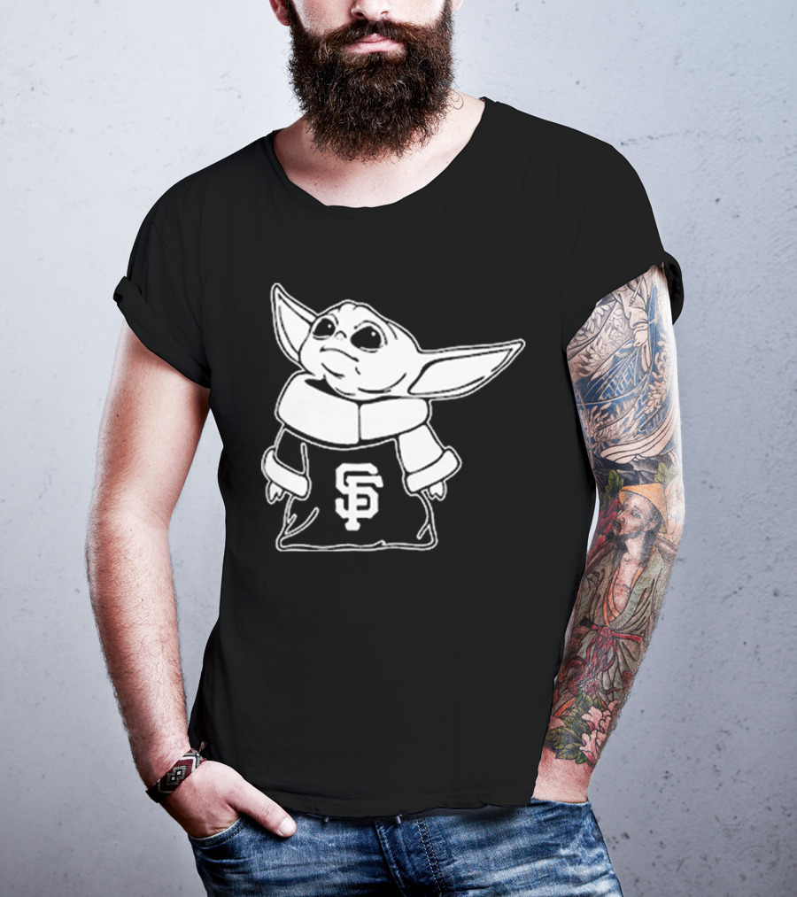 Baby Yoda SF Giants Fan Apparel T-Shirt