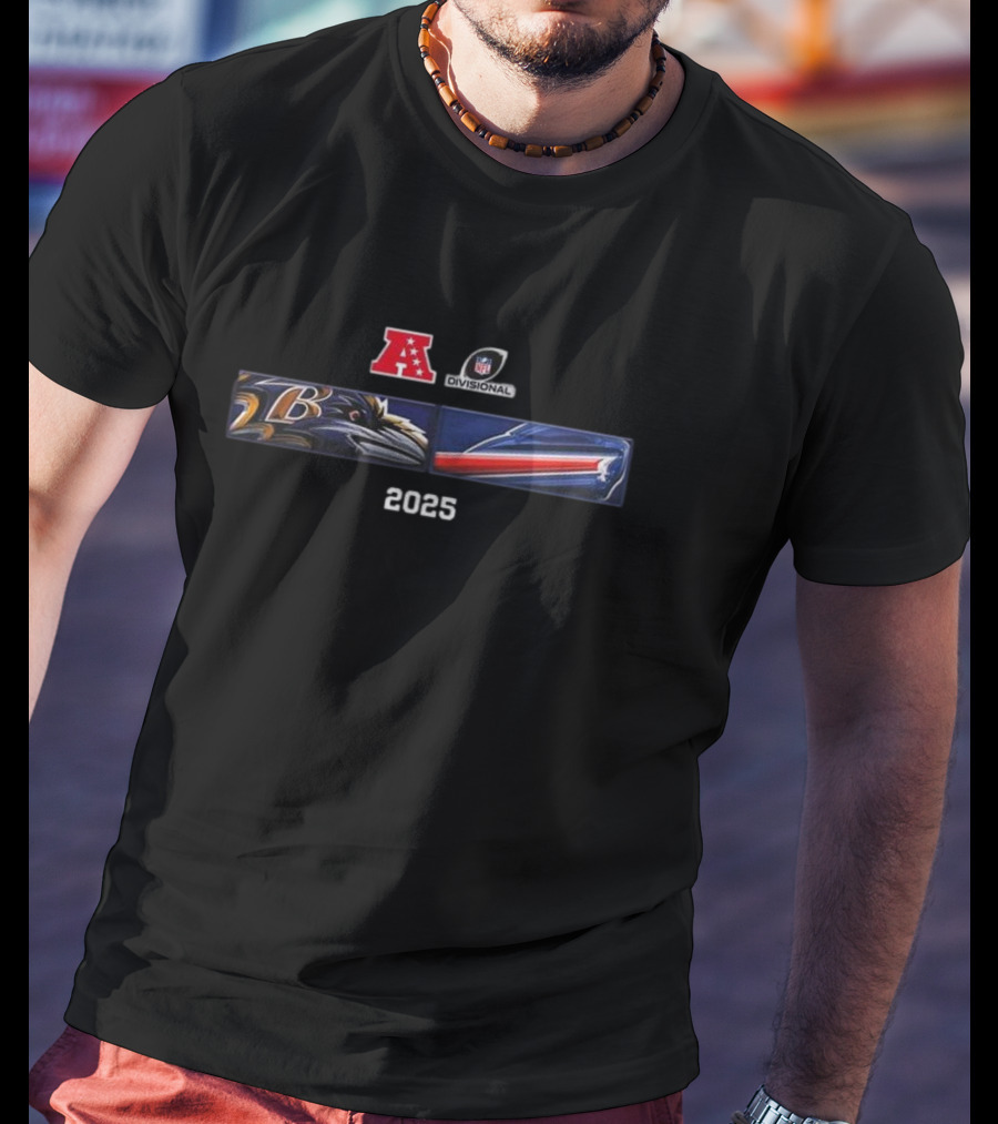 Baltimore Ravens Buffalo Bills 2025 AFC Divisional Matchup T-Shirt