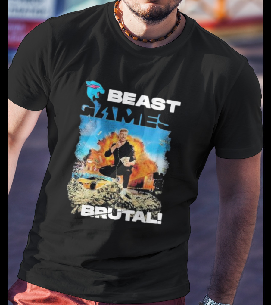 Beast Games Brutal Explosive Action Scene T-Shirt