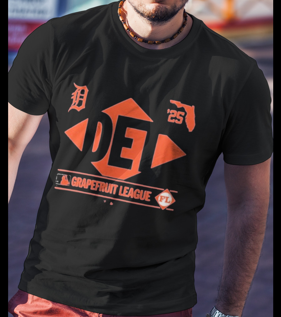 Detroit Tigers Spring Training 2025 Grapefruit League FL Icon T-Shirt