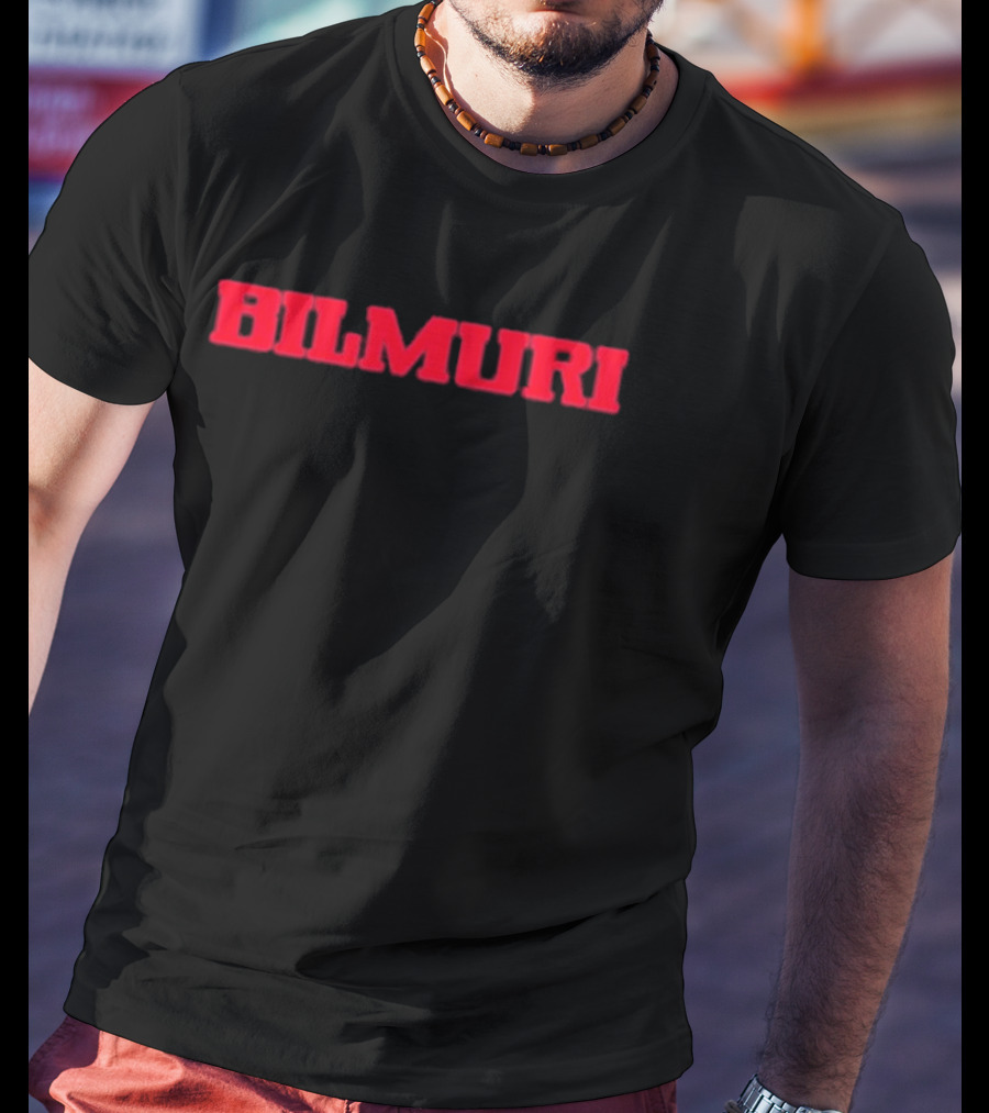 Bilmuri Red Text T-Shirt