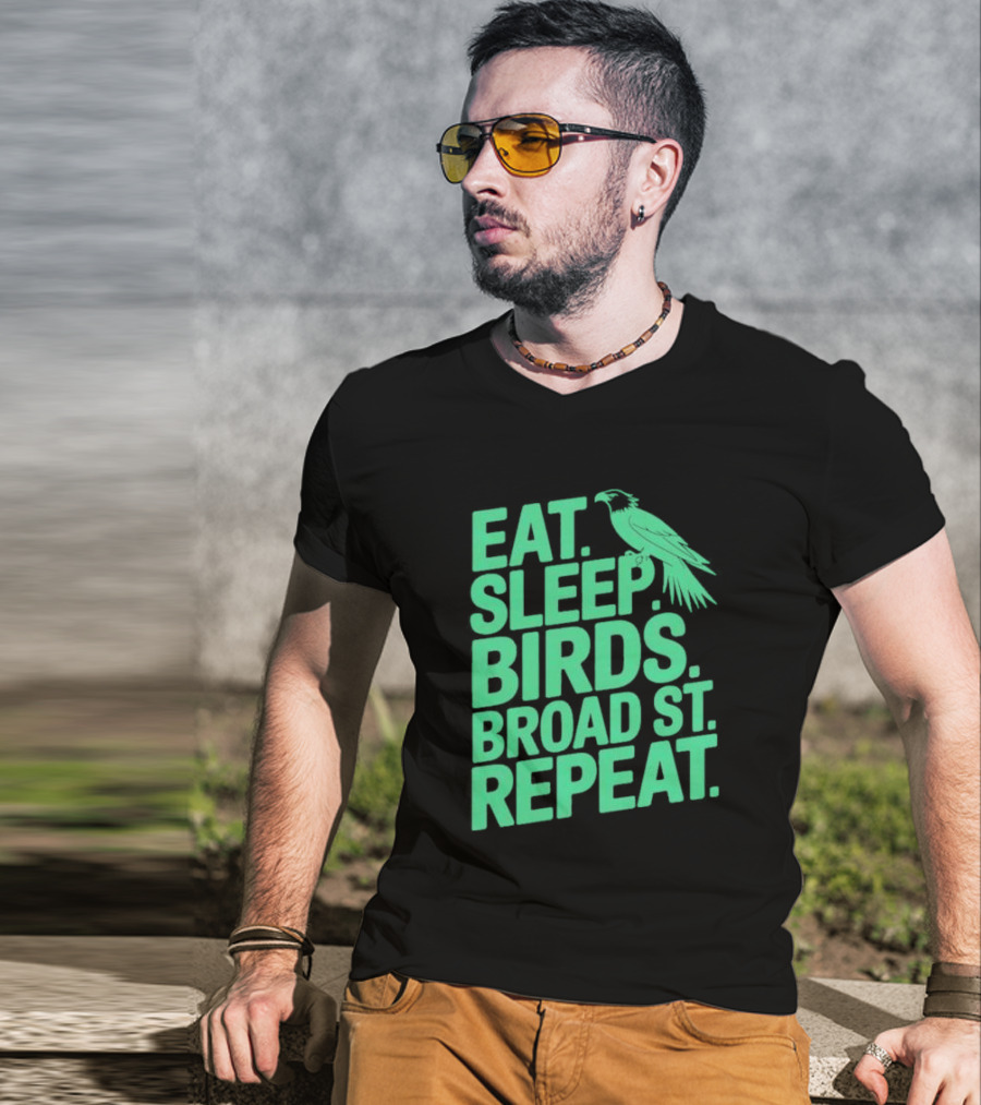 Birds Broad St Repeat T-Shirt