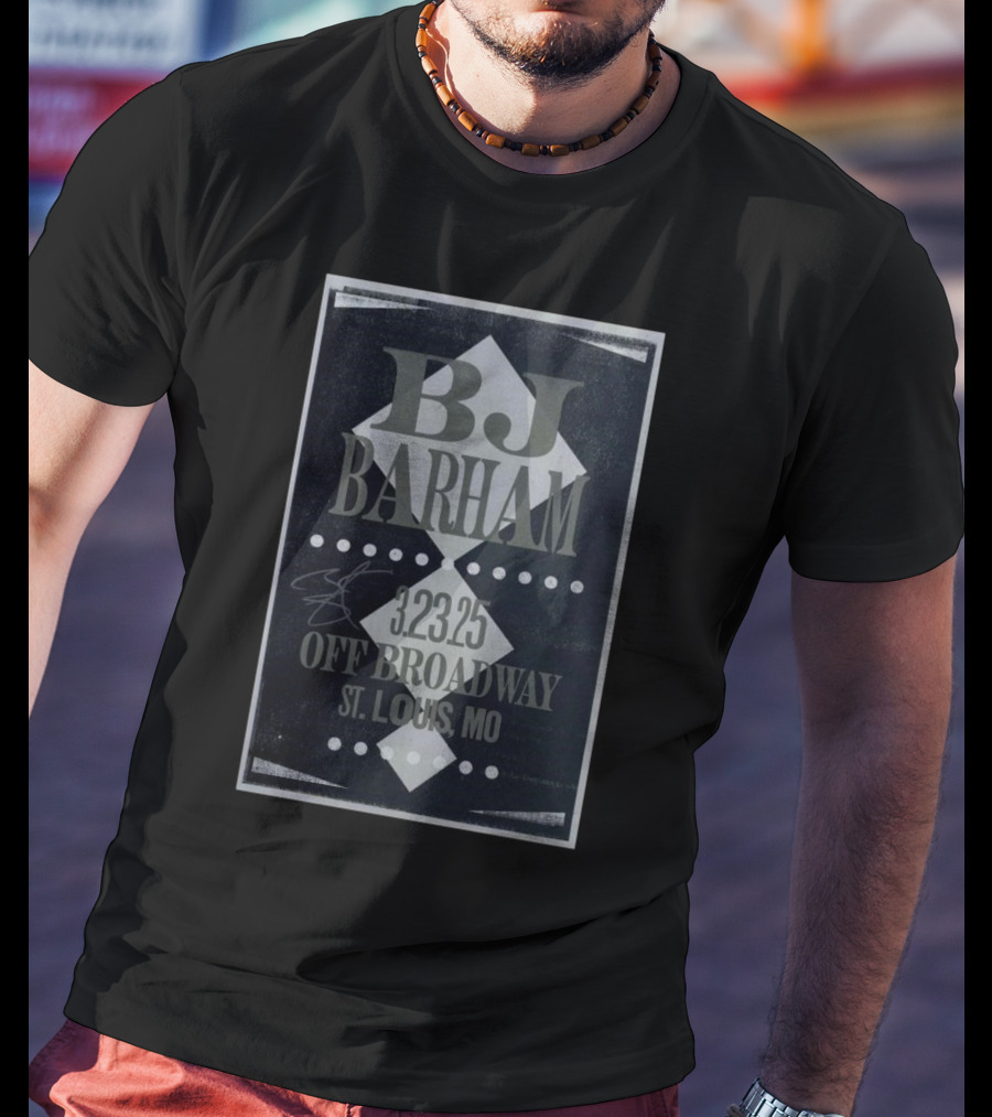 BJ Barham Mar 23 2025 Off Broadway, St Louis, MO Tour T-Shirt
