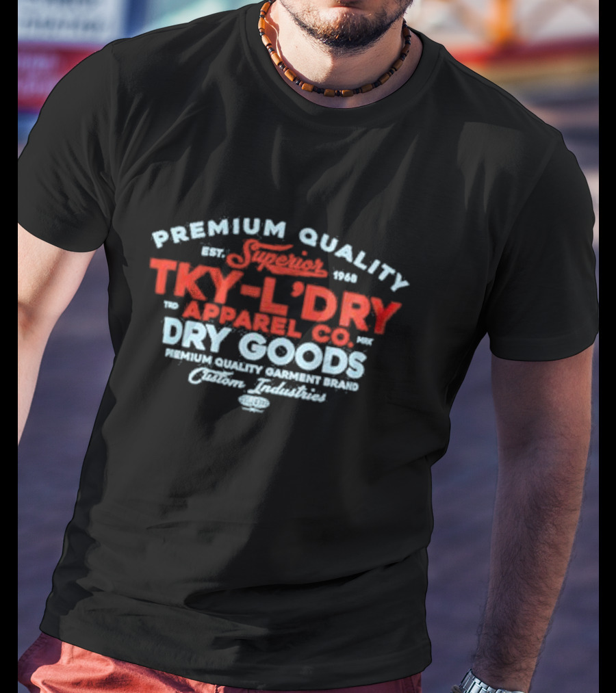 Braemar Vintage Retro Motif Tokyo Laundry Premium Quality Apparel Co Dry Goods T-Shirt