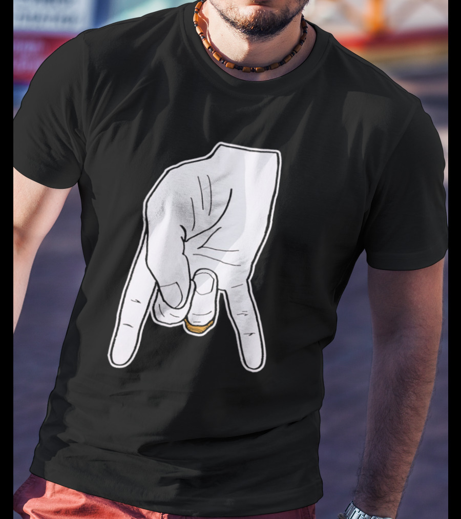 BTHO T.u. Horns Down Hand Gesture T-Shirt