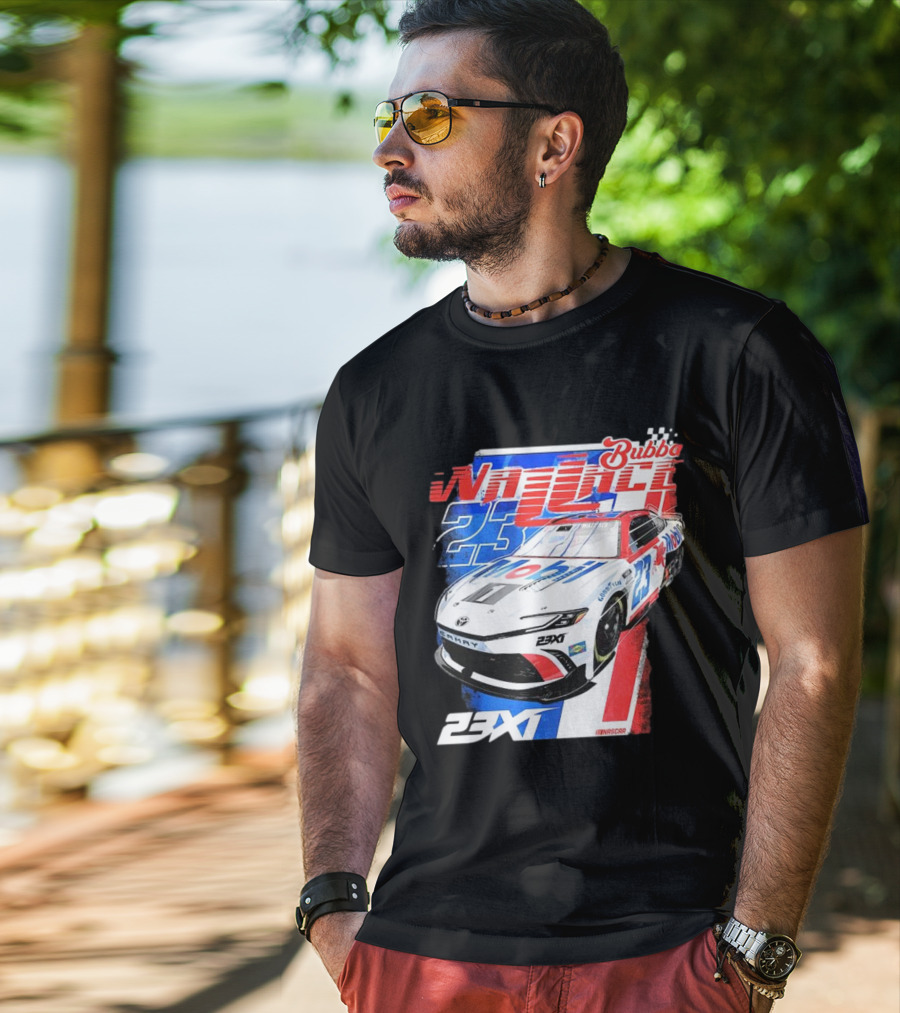 Bubba Wallace 23XI NASCAR Mobil 1 Camry Racing 23X1 T-Shirt