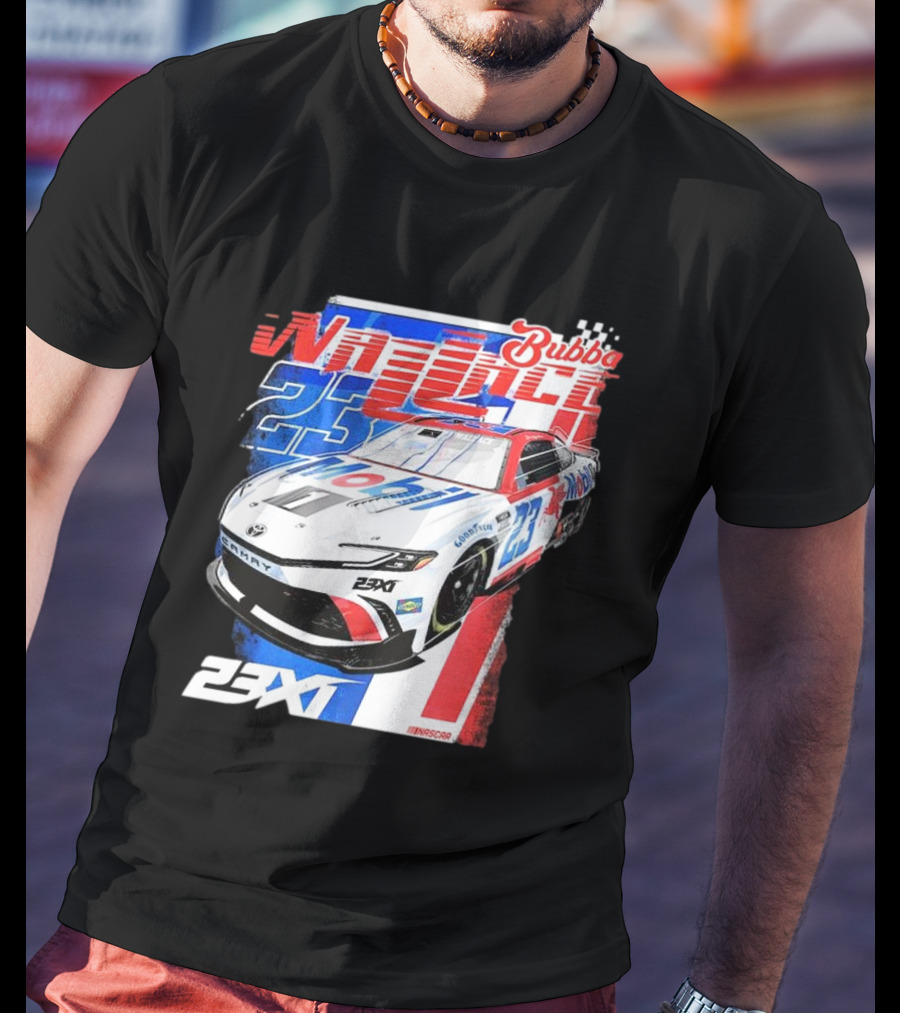 Bubba Wallace 23XI NASCAR Mobil 1 Camry Racing 23X1 T-Shirt