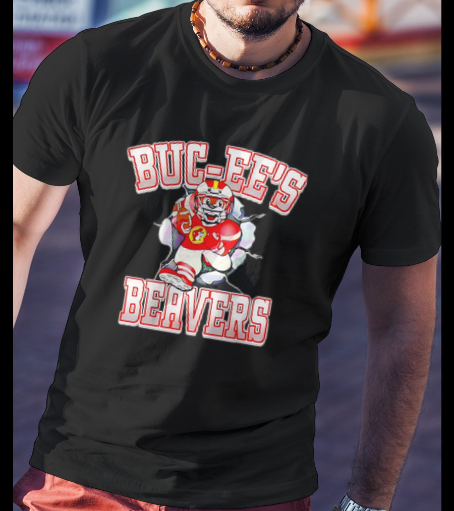 Buc-ee’s Beavers Football Logo Mascot T-Shirt