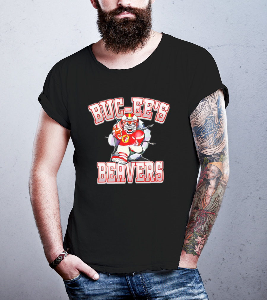 Buc-ee’s Beavers Football Logo Mascot T-Shirt