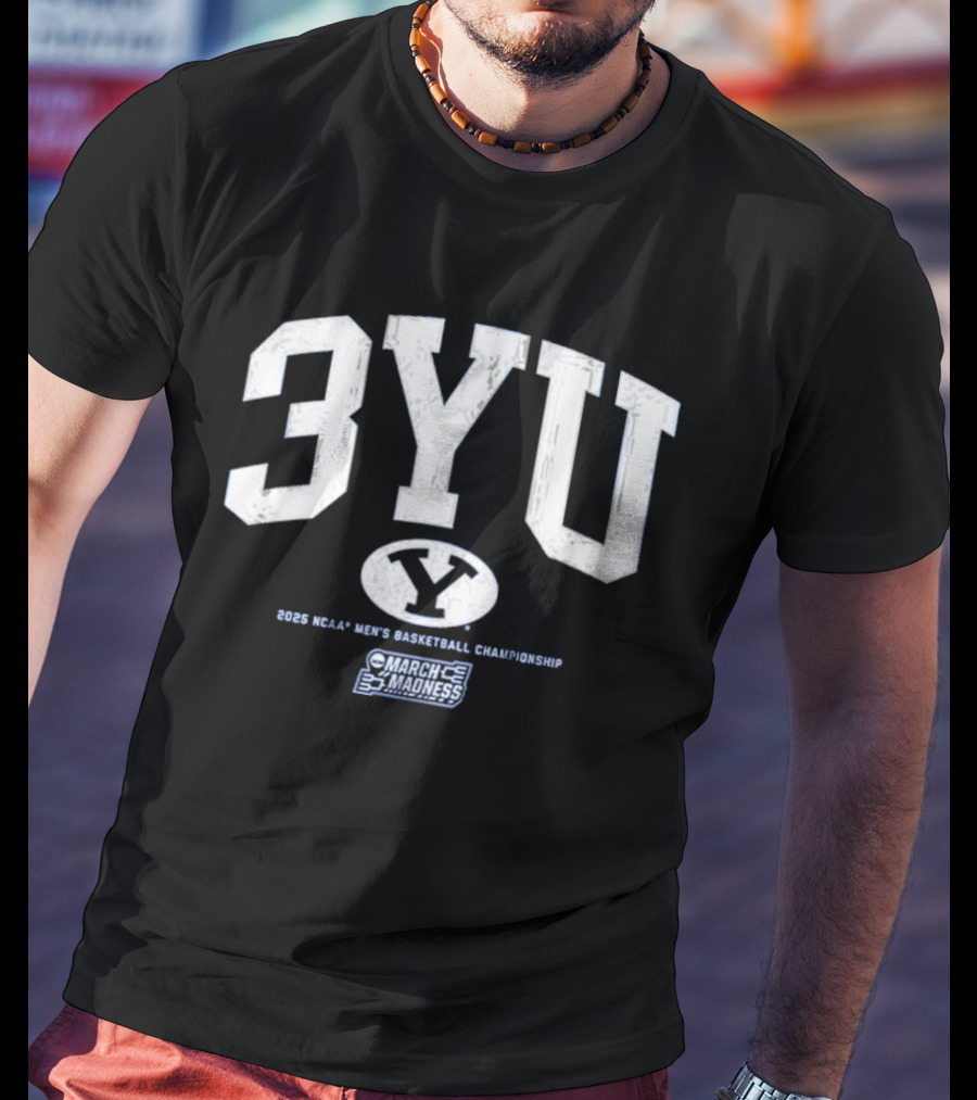 BYU Basketball 3YU NCAA Men’s Basketball March Madness T-Shirt