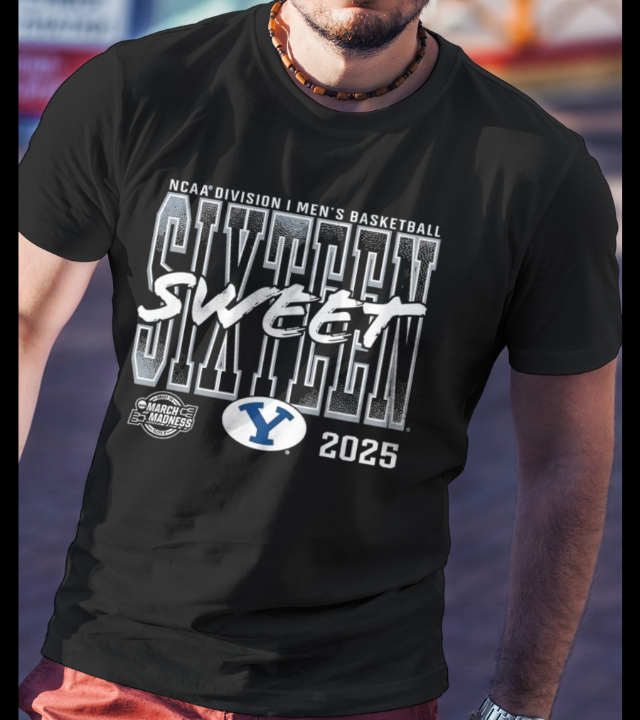 BYU Cougars 2025 NCAA Men’s Basketball Tournament March Madness Sweet 16 T-Shirt